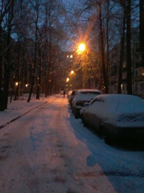 Зима в городе.