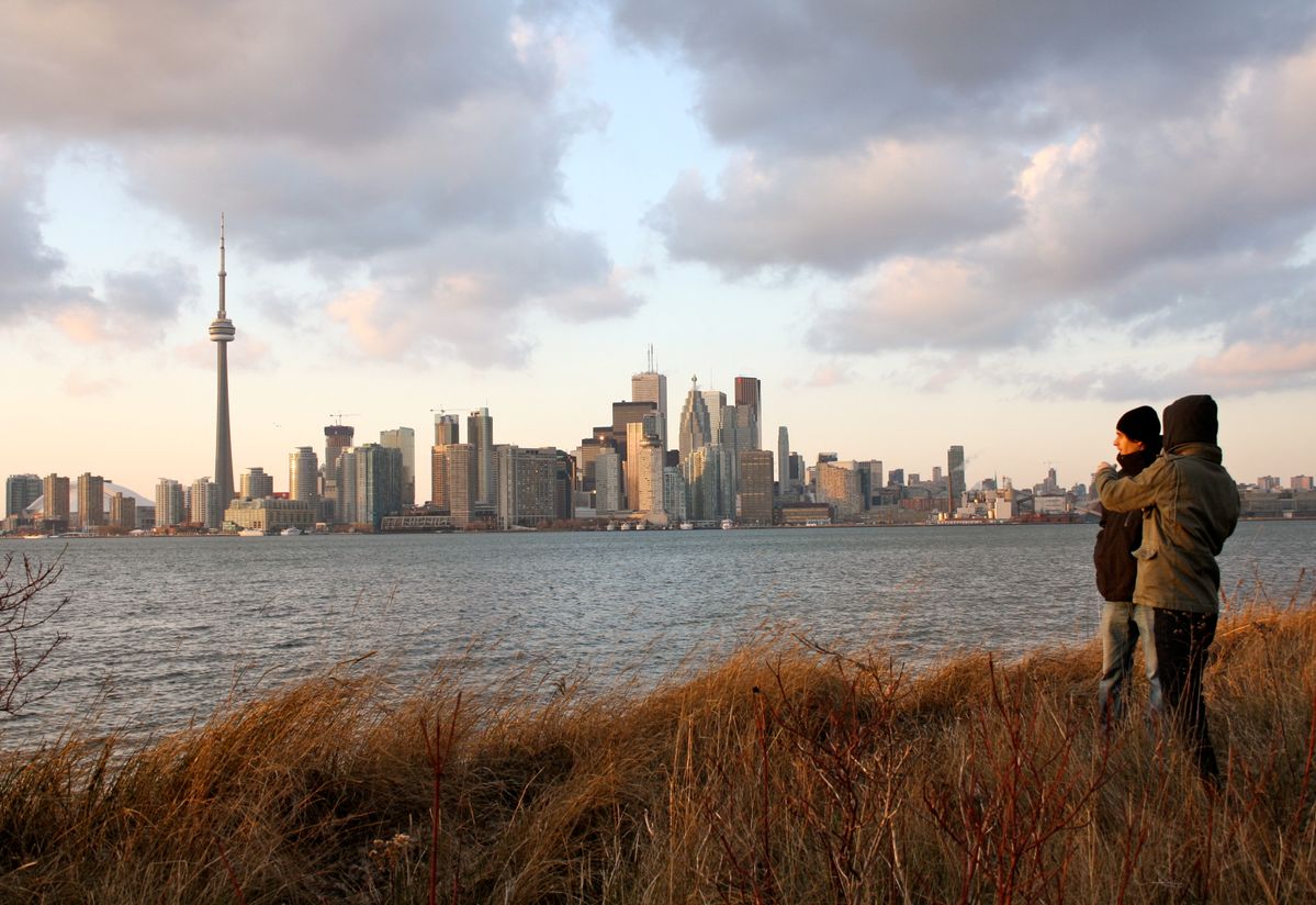 Toronto Islands on a freezing day