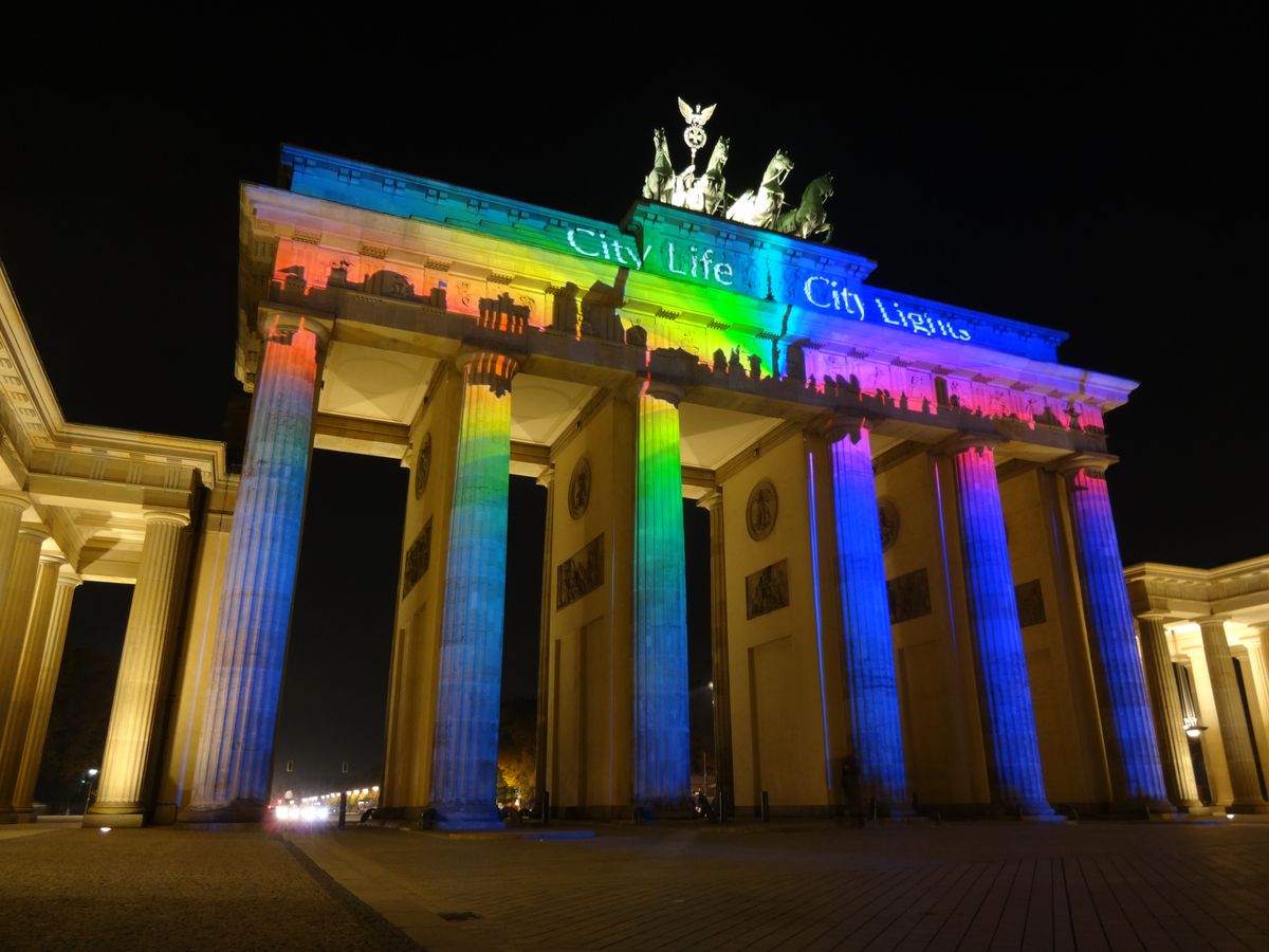 Brandenburger Tor - Festival of Lights 2013 in Berlin.