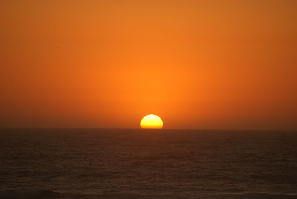 Puesta de sol en Praia de Mira - Portugal-