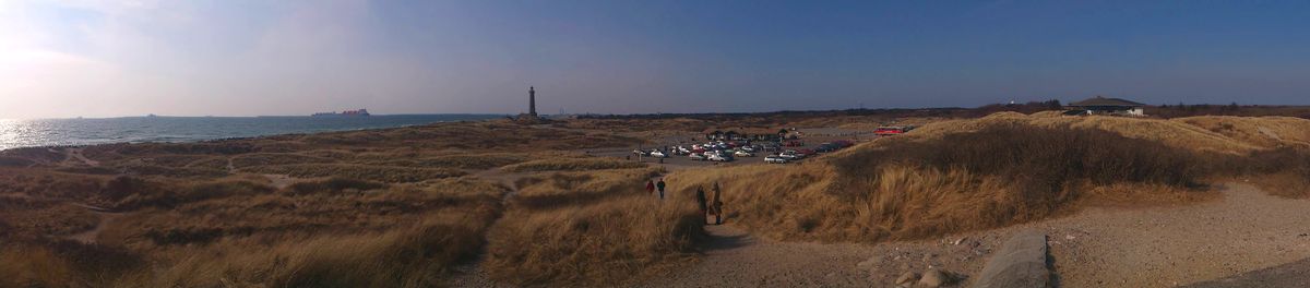 Panorama from the northernmost point in Denmark, facing south.